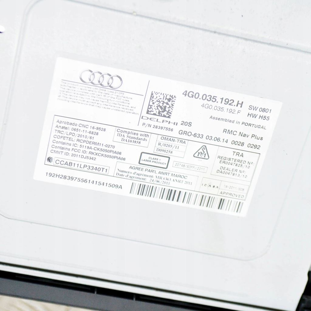 фото №9, Audi a6 s6 c7 4g 2014 панель / радиопроигрыватель cd/dvd/gps