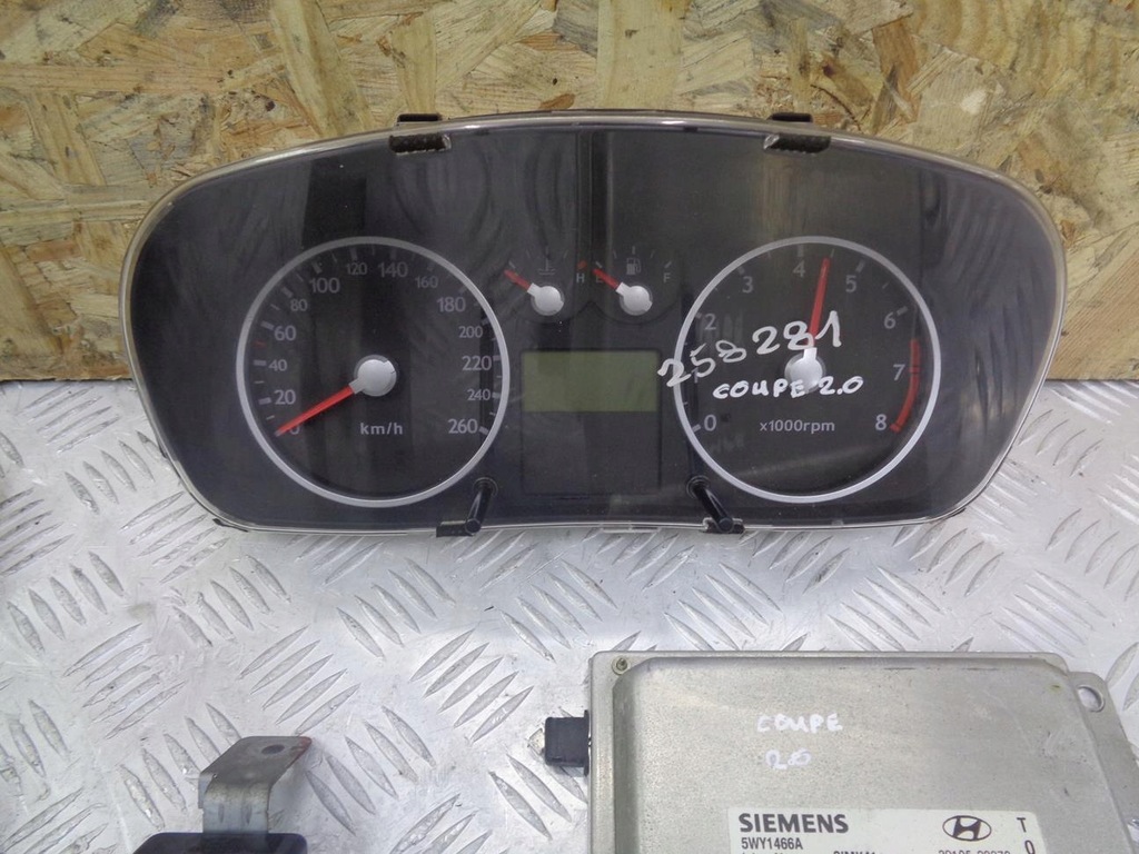 фото №11, Бортовой компьютер набор иммобилайзер запуск bcm hyundai coupe 2 ii 2001- 2.0 16v 39105-23370