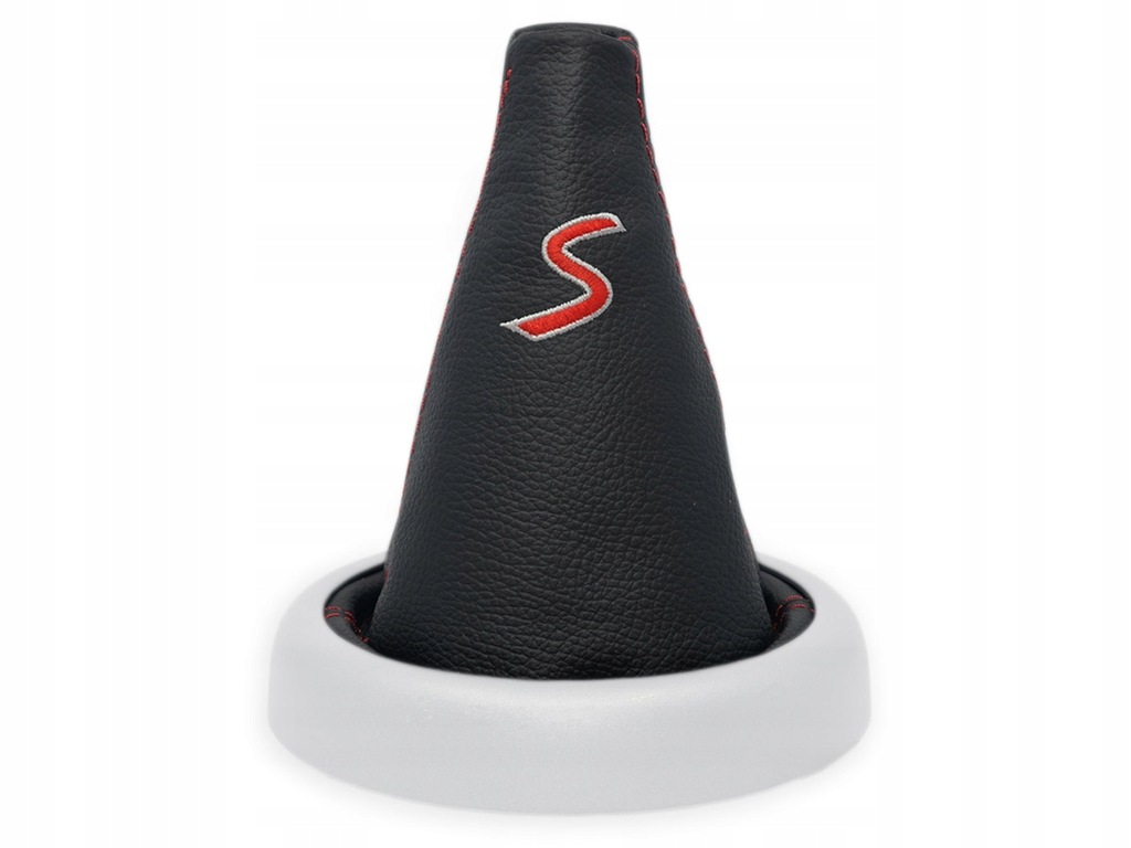 фото №1, Mini cooper s r50 чохол перемикання передач czarna шкіра вишивка s червоний