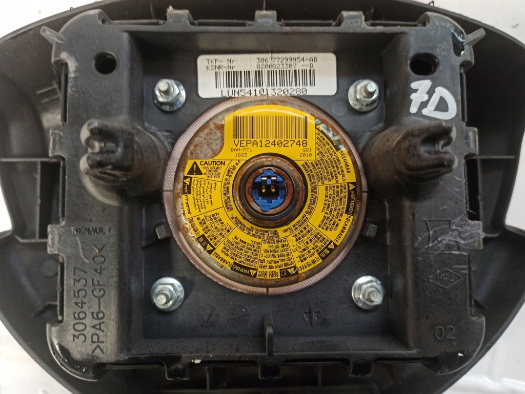 фото №9, Dacia dokker i подушка подушка безопасности руля 3064537 8200823307-d