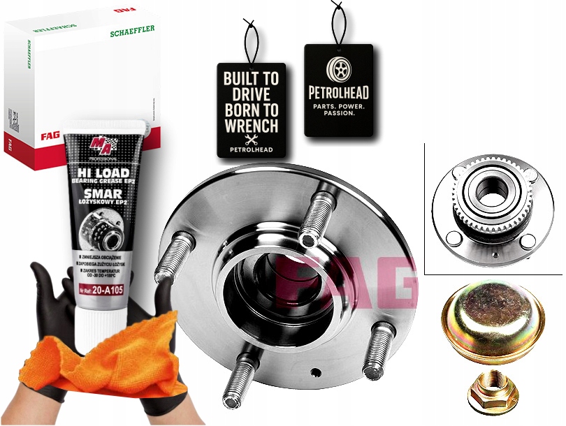 фото №1, Набір підшипник колеса з ступиця задня l/p hyundai elantra #petrolhead pro+ kit7