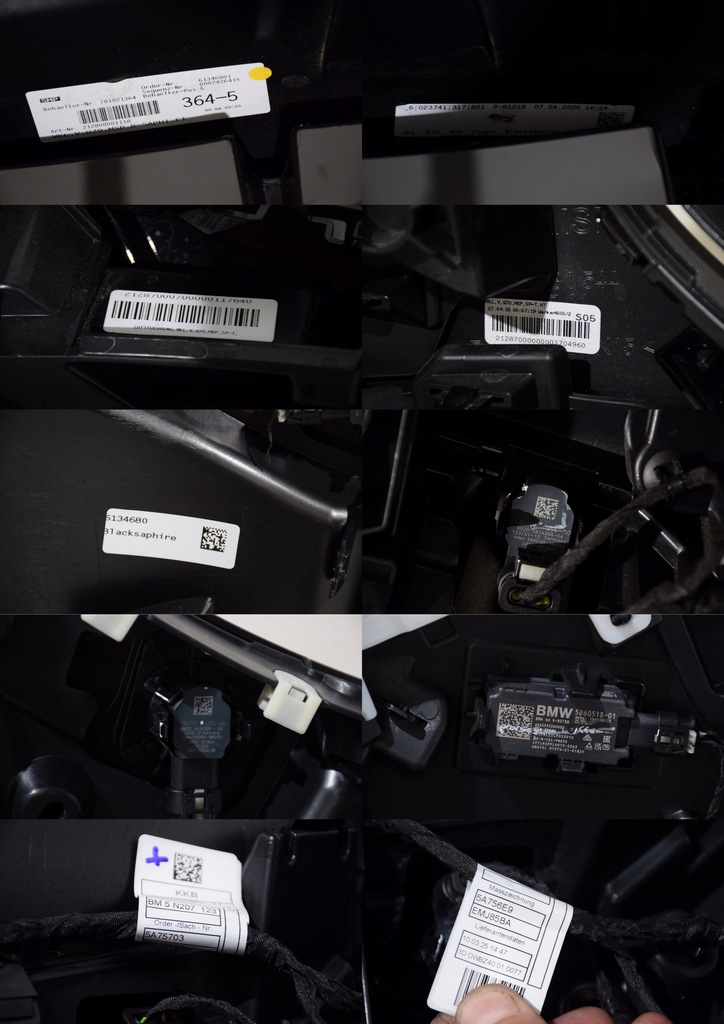 фото №16, Bmw 7 g70 бампер перед m-pakiet 6 pdc 475 black sapphire ece