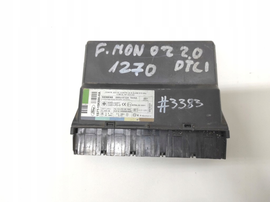 фото №1, Модуль комфорту ford mondeo mk3 5wk48732a