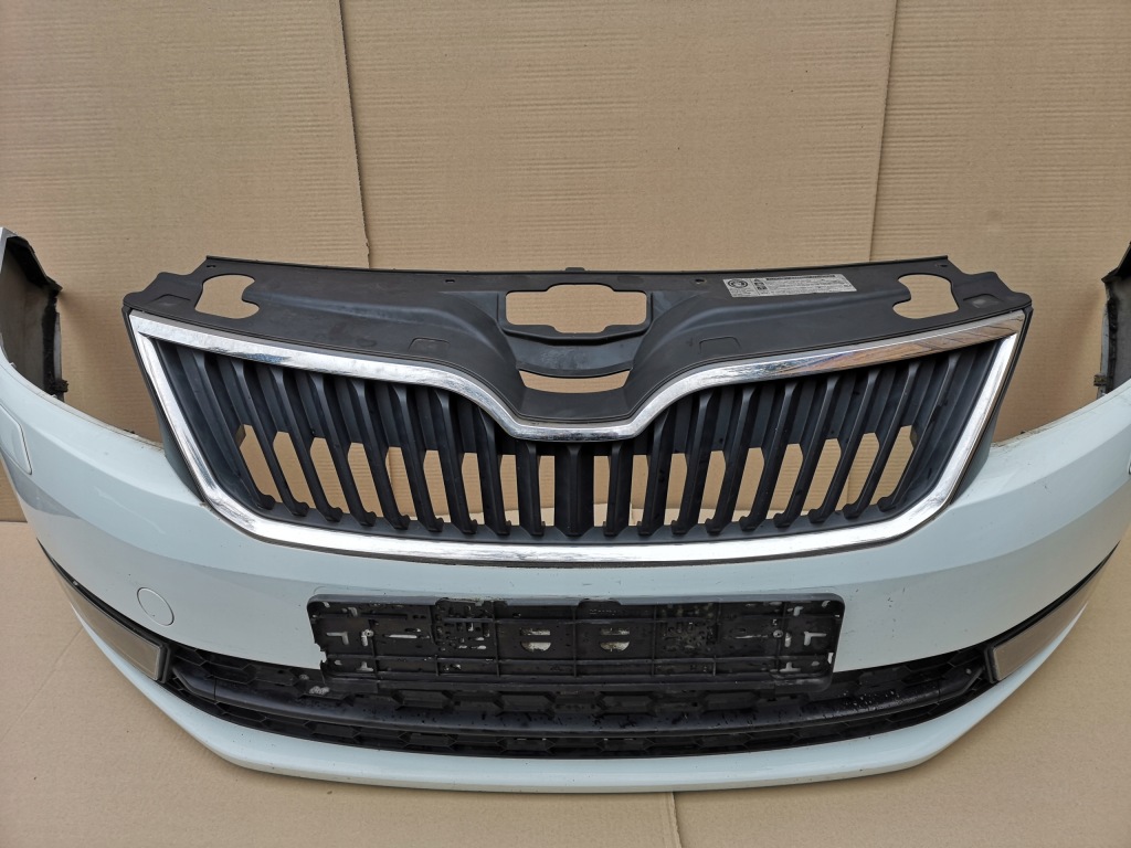 фото №4, Skoda rapid 12-17 бампер передний kompletny омыватель цвет lf9f