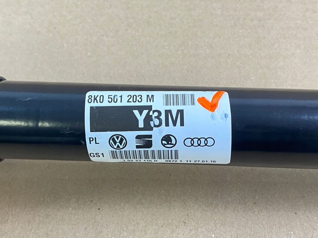 фото №4, Gd audi a4 a5 2.0tdi приводной вал задняя 8k0501203m 16km