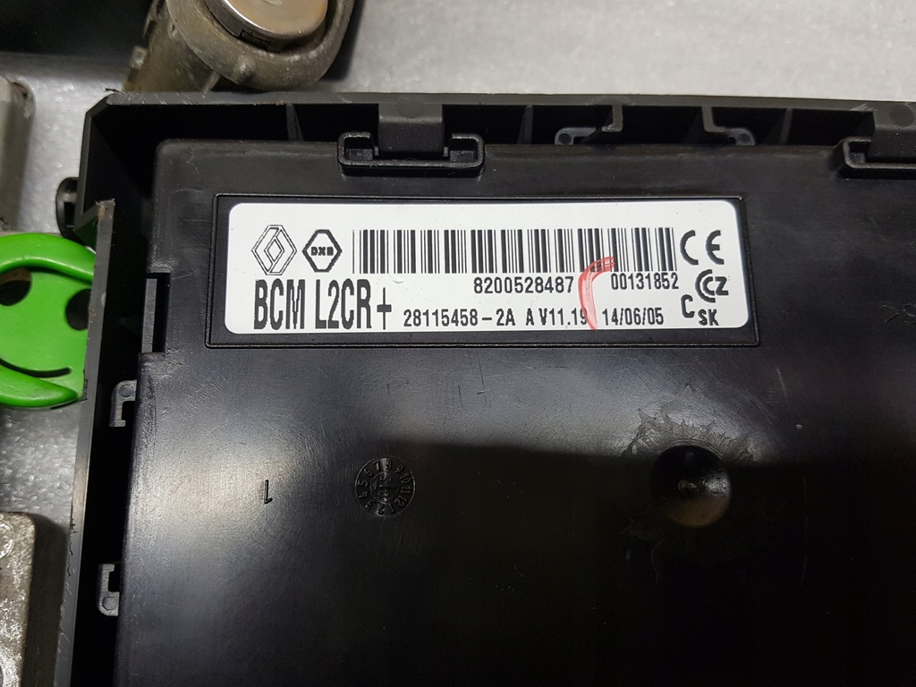 фото №7, Renault modus 1.2 b набір стартовий імобілайзер блок керування замок 8200414422