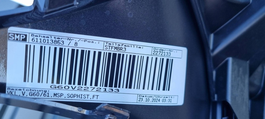 фото №16, Bmw 5 g60 g61 m-pakiet 2023- бампер перед оригинал a205