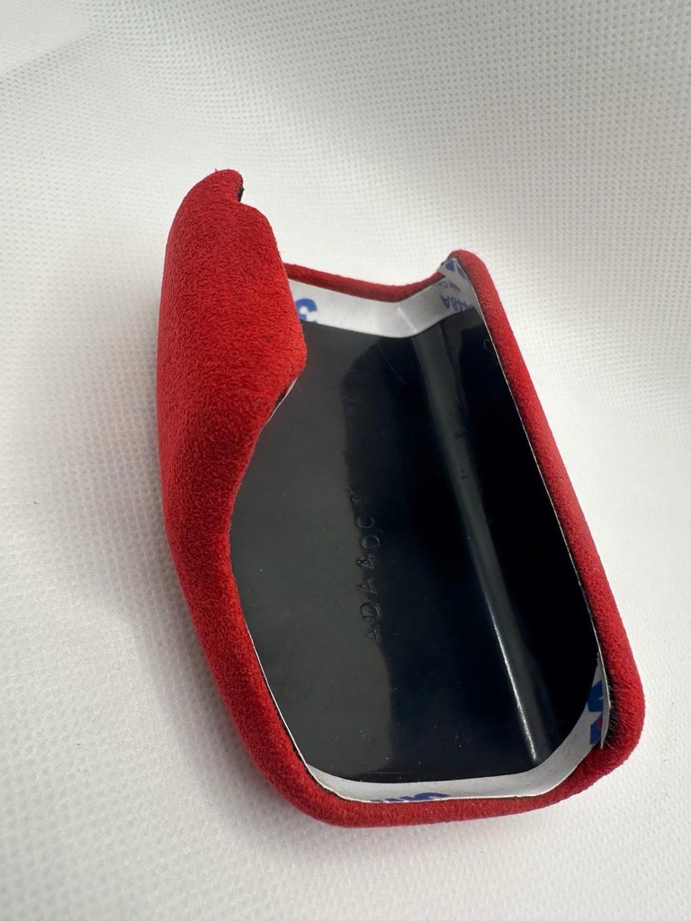 фото №7, Накладка кожа alcantara na домкрат do переключения передач audi красный