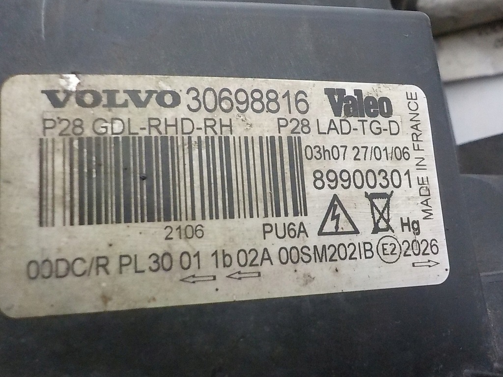 фото №13, Volvo xc90 i ксенон lift лампа права перед передня uk