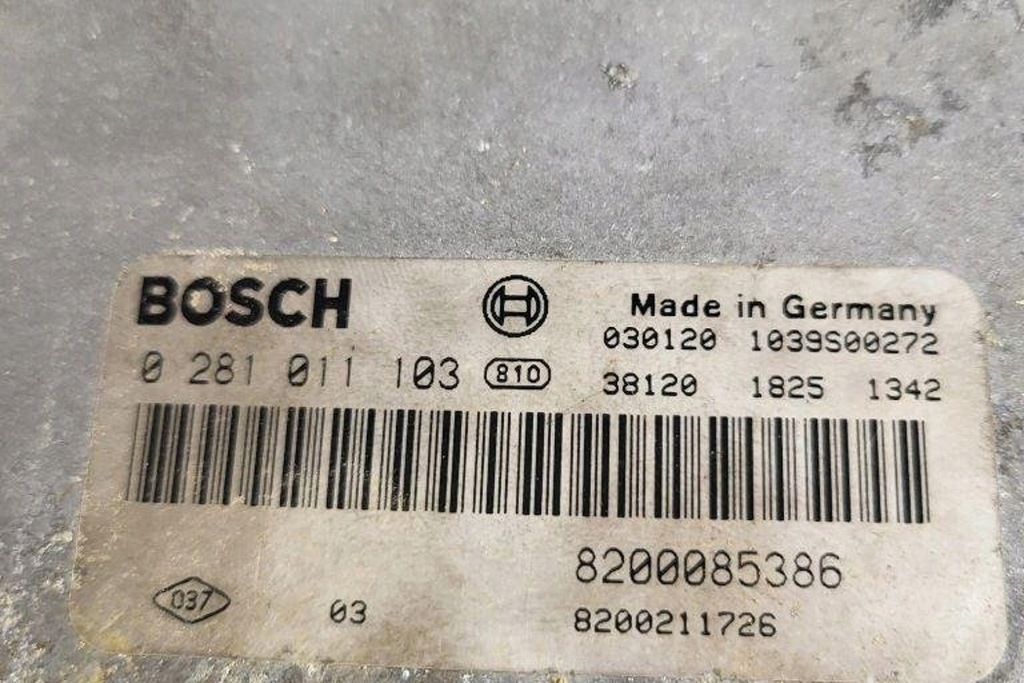 фото №1, Бортовой компьютер двигателя ecu renault espace iv jk0/1_ 0281011103 1.9l дизель 2005