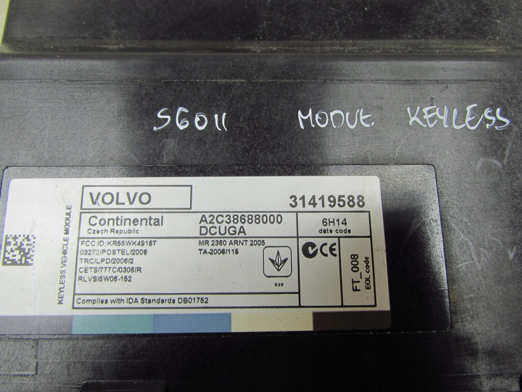 фото №6, Volvo s60 ii v60 xc60 10-17 модуль блок управления keyless 31419588