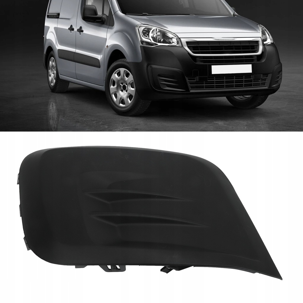 фото №11, Передняя часть правый бампер решётка 1613564580 replcement for citroen berlingo withou