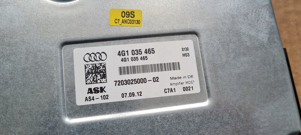 фото №8, S6 c7 4g a6 усилитель bang olufsen 4g0035465 a7 4g s7