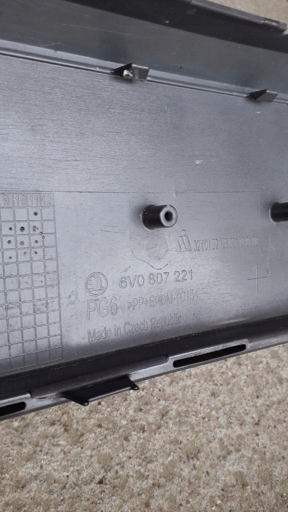 фото №10, Skoda fabia 3 iii бампер перед передній 14-19 6v0