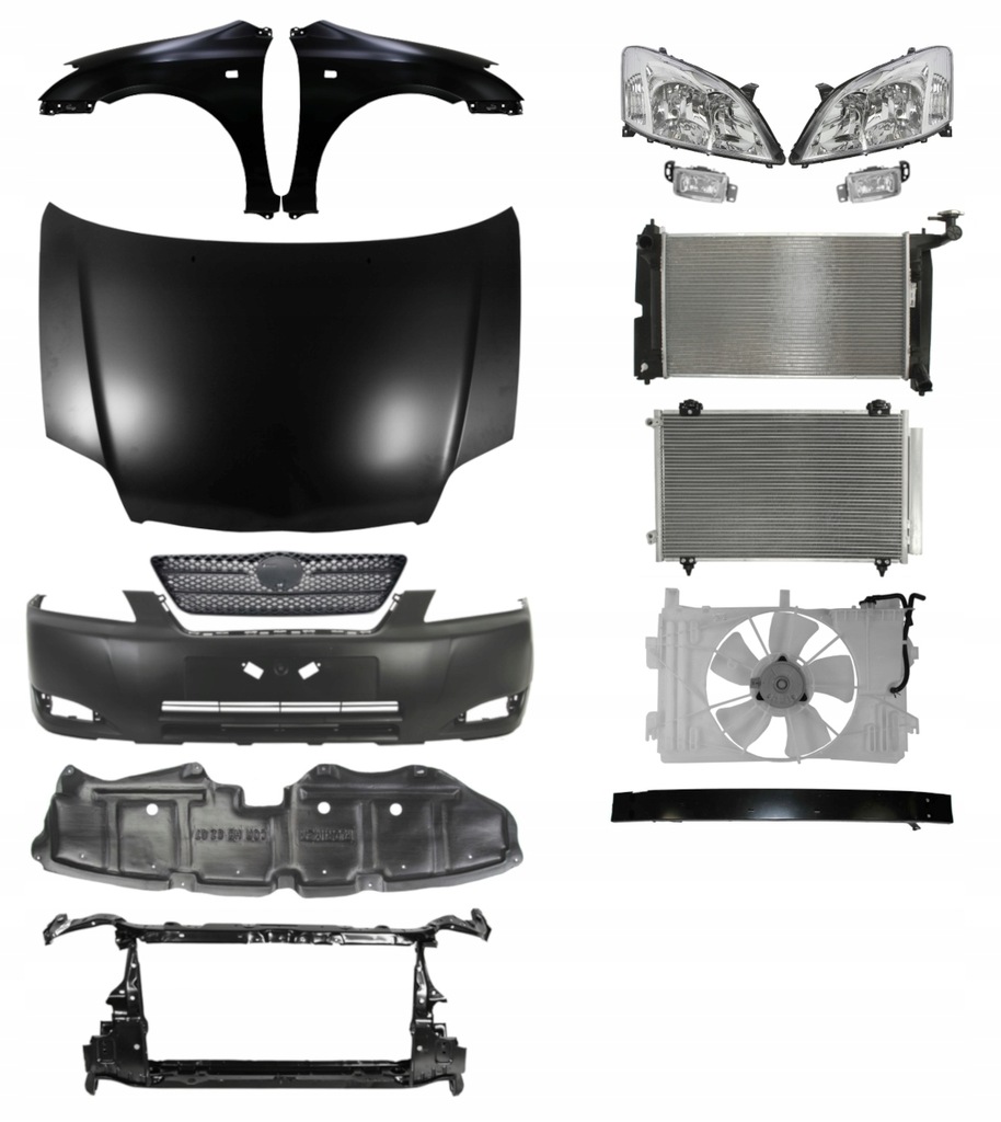 фото №1, Toyota corolla хэтчбек 02-04 капот бампер