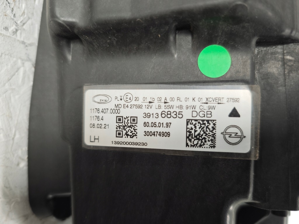 фото №10, Лампа левая левый перед opel insignia b lift intelli lux 39136835