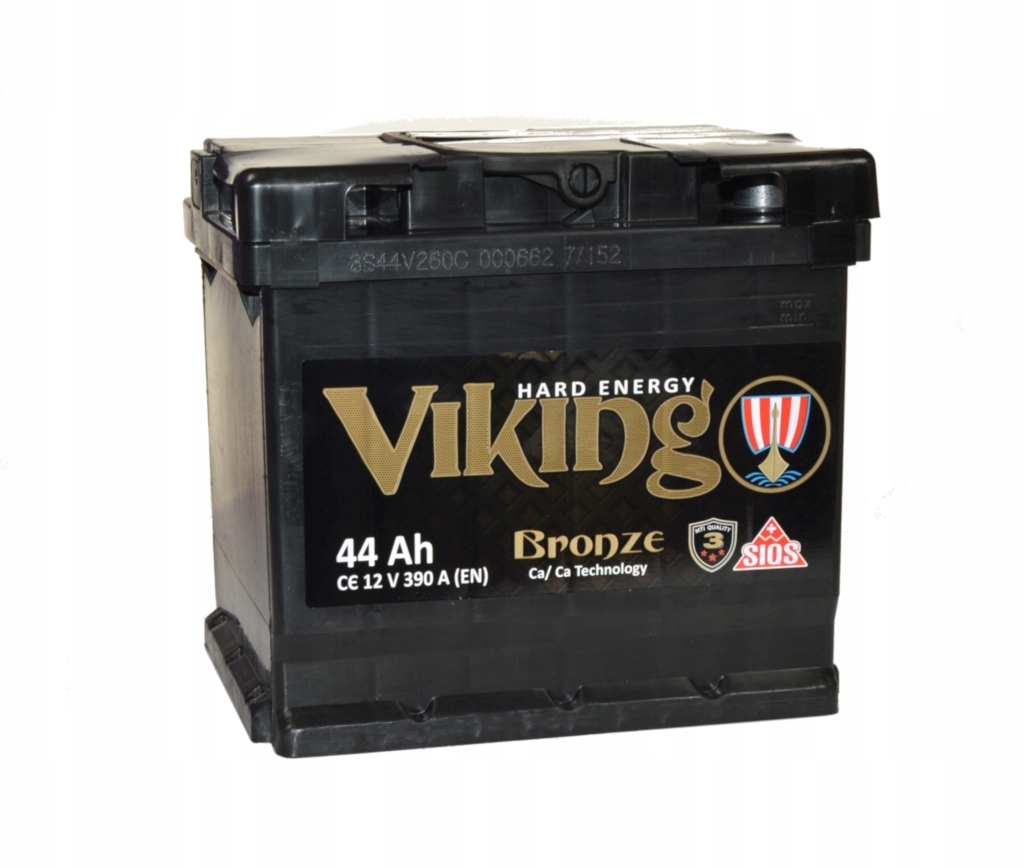 Купить Аккумулятор viking бронза 12v 44ah 390a