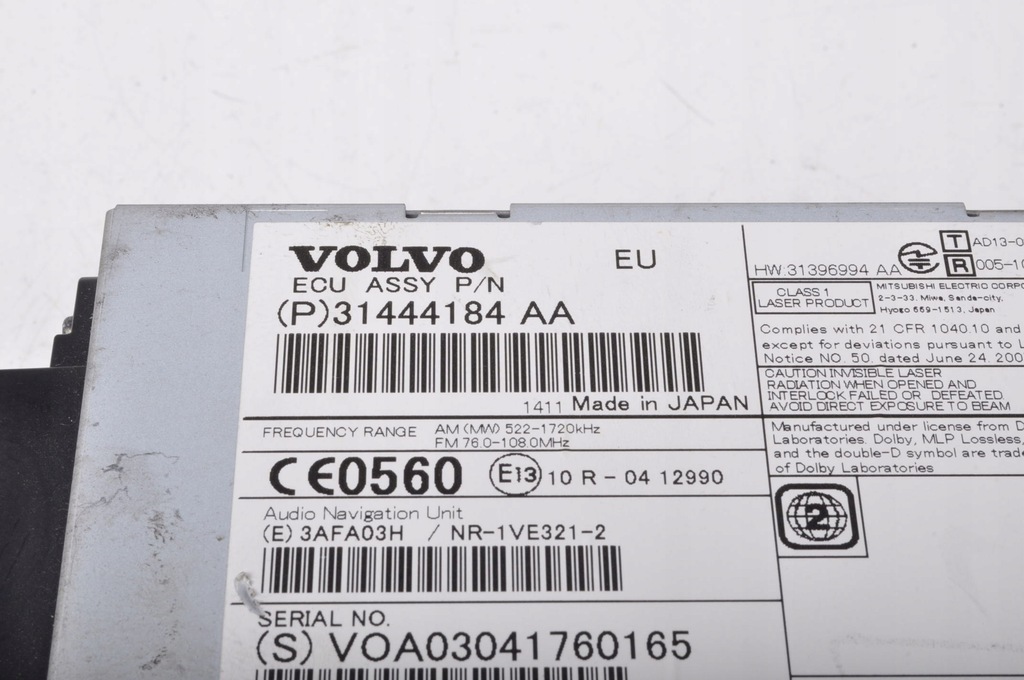 фото №3, Volvo s60 ii v60 радіо 31444184