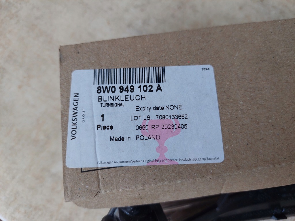 фото №5, Поворотник дзеркало - правий - audi a4 b9 - audi a5 f5