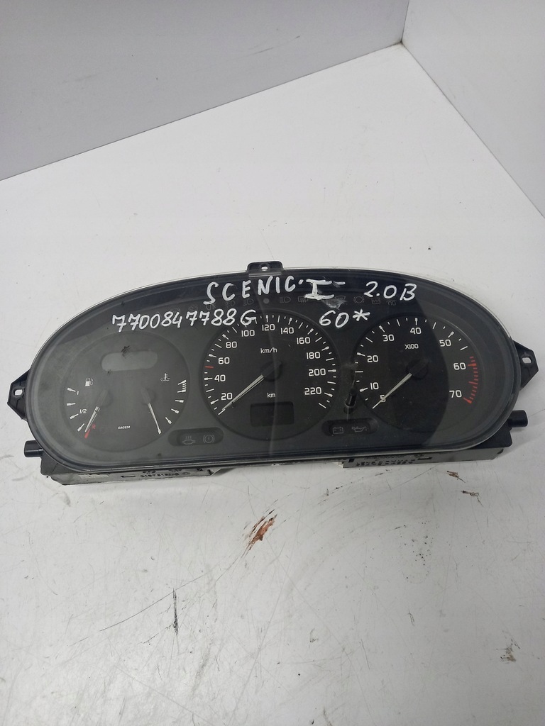фото №1, Лічильник прилади renault scenic i 2.0 b 7700847788g