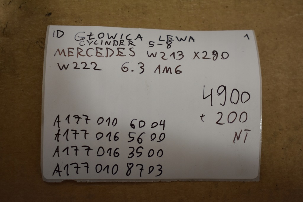 Купити Idealna головка ліва циліндр 5-8 mercedes w213 x290 w222 6.3 amg 1