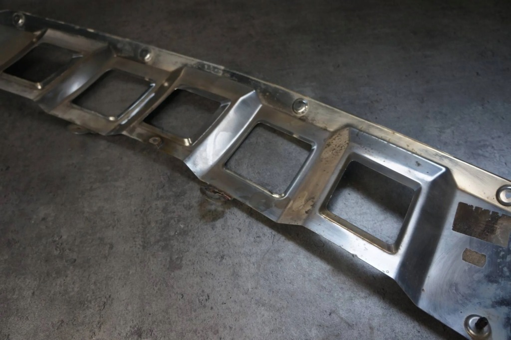 фото №12, Лист накладка спойлер бампера хром перед передня mercedes gl x164