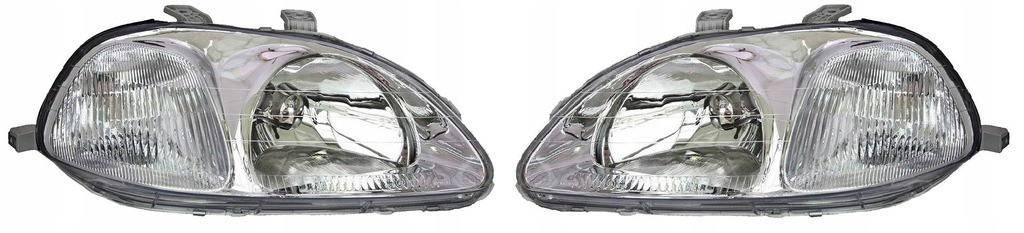 фото №1, Honda civic 95-98 3d фара лампа передняя l+p