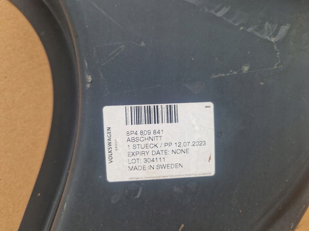 фото №5, Audi a3 s3 8p4 8p 4 sportback 2003-2012 поріг блок двигуна лівий