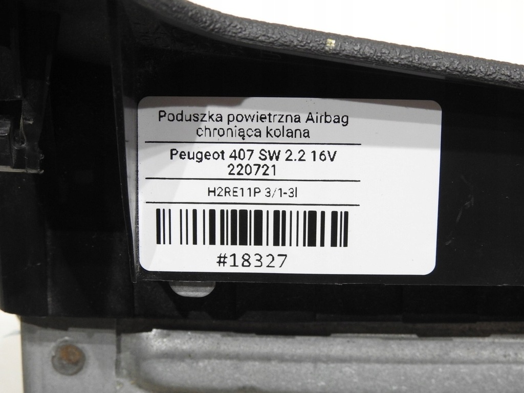 фото №8, Подушка подушка безопасности коленная водителя peugeot 407