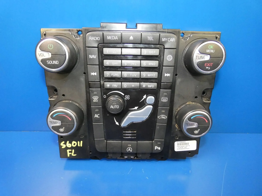 фото №1, Volvo s60 ii v60 панель радіо кондиціонера