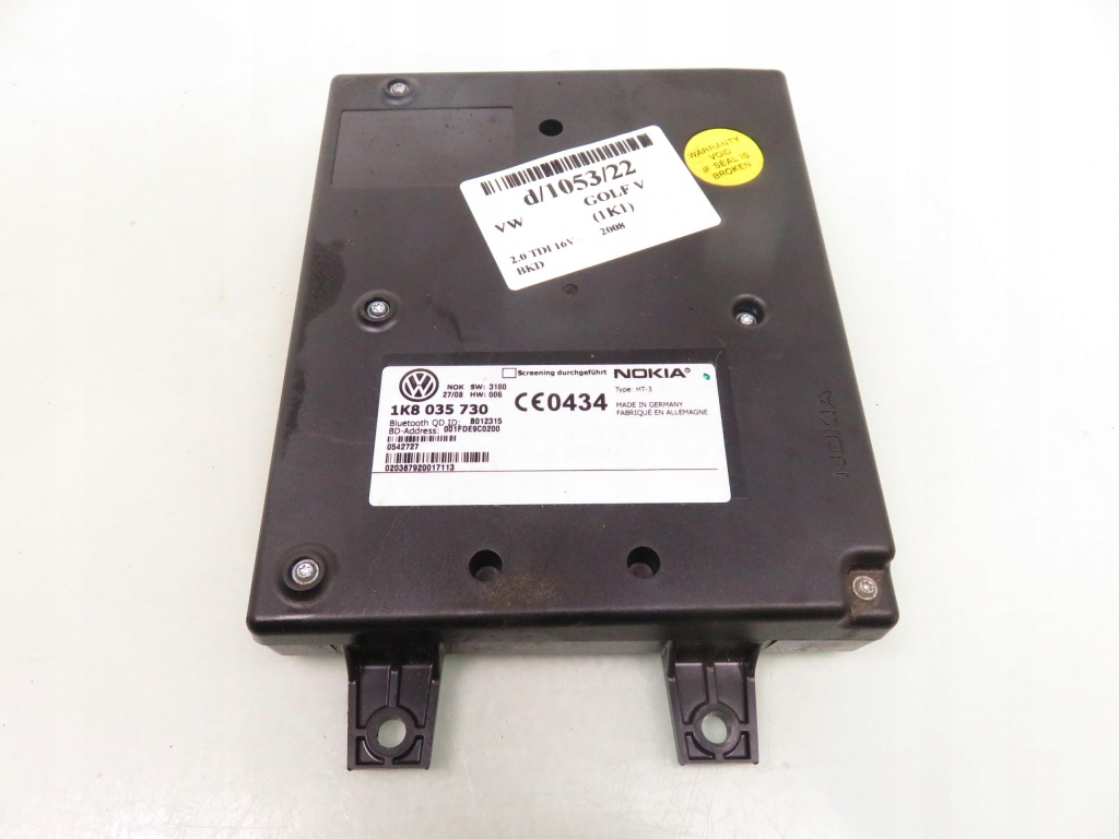 фото №1, Модуль bluetooth vw golf v 1k8035730