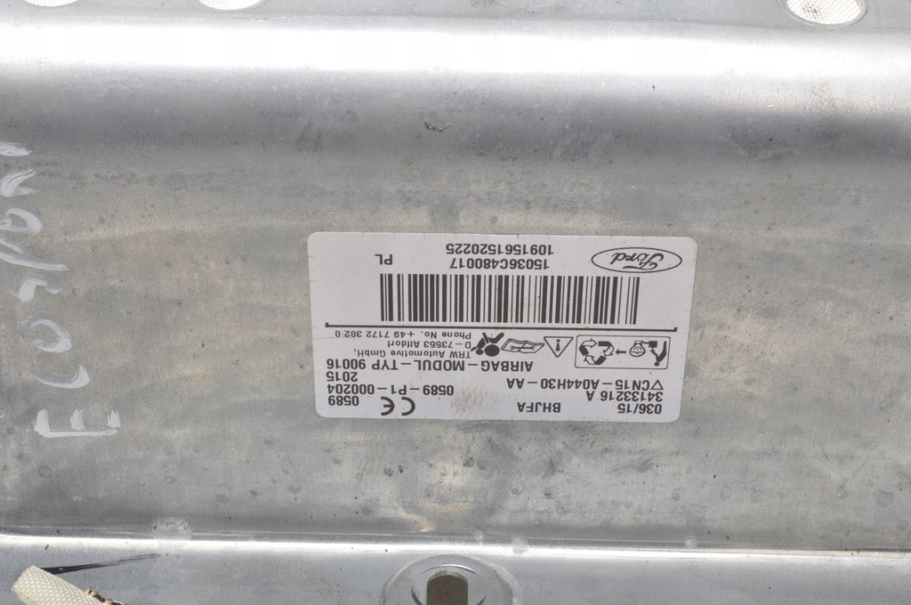 фото №3, Ford ecosport подушка подушка безопасности пассажира