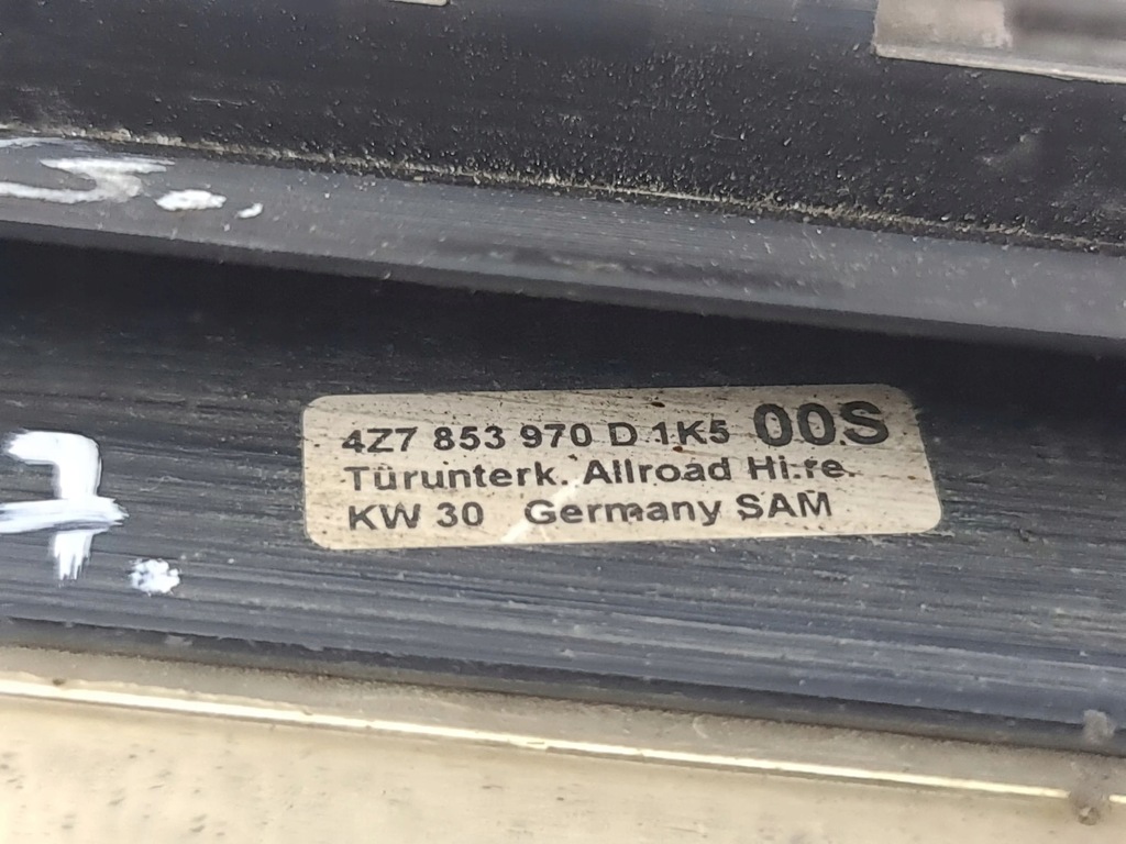 фото №9, Audi a6 allroad c5 2004 правая сторона молдинг дверь задних