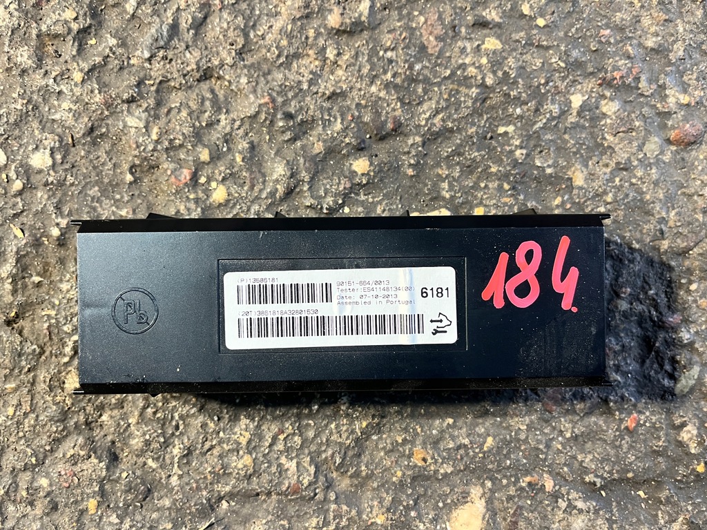 фото №1, 184 opel meriva b модуль блок керування повітровід 13586181