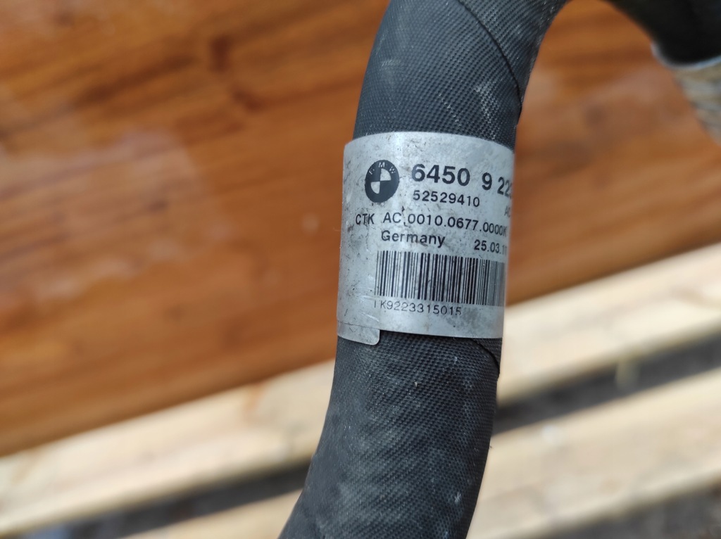 фото №7, Bmw e90 e87 шланг wąż кондиціонера n43 9223315