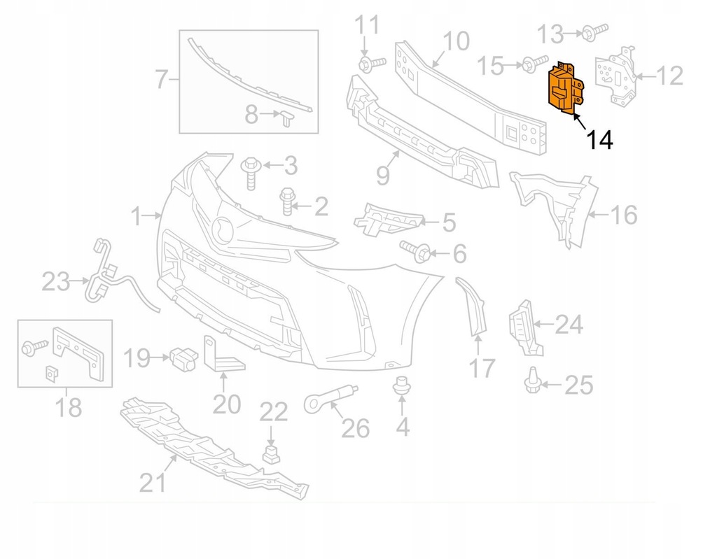 фото №1, Кронштейн балка toyota prius v/plus 12- 5214047020