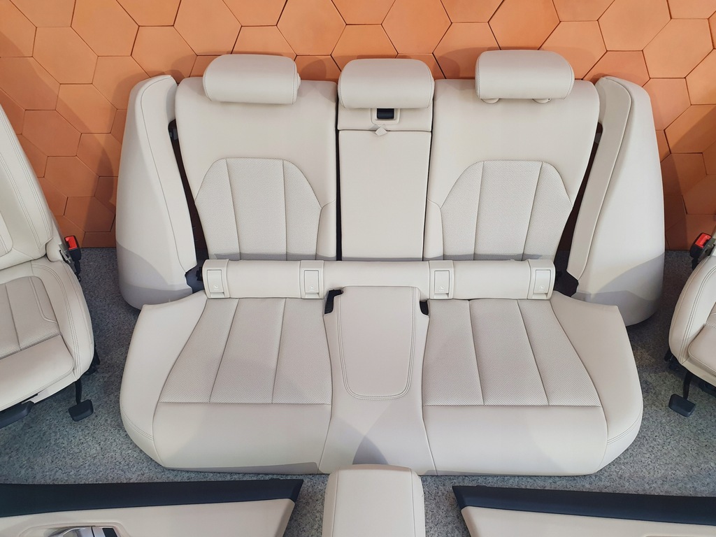 фото №10, Bmw g20 салон сиденья sport обшивки кожа canberra бежевый