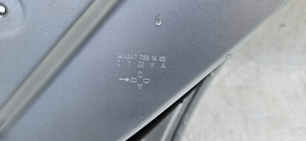 фото №5, Mercedes w247 b klasa - дверь задняя правое