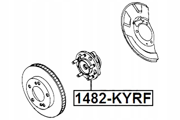 фото №3, Ступиця передня ssang yong rexton 2001-2013 febest