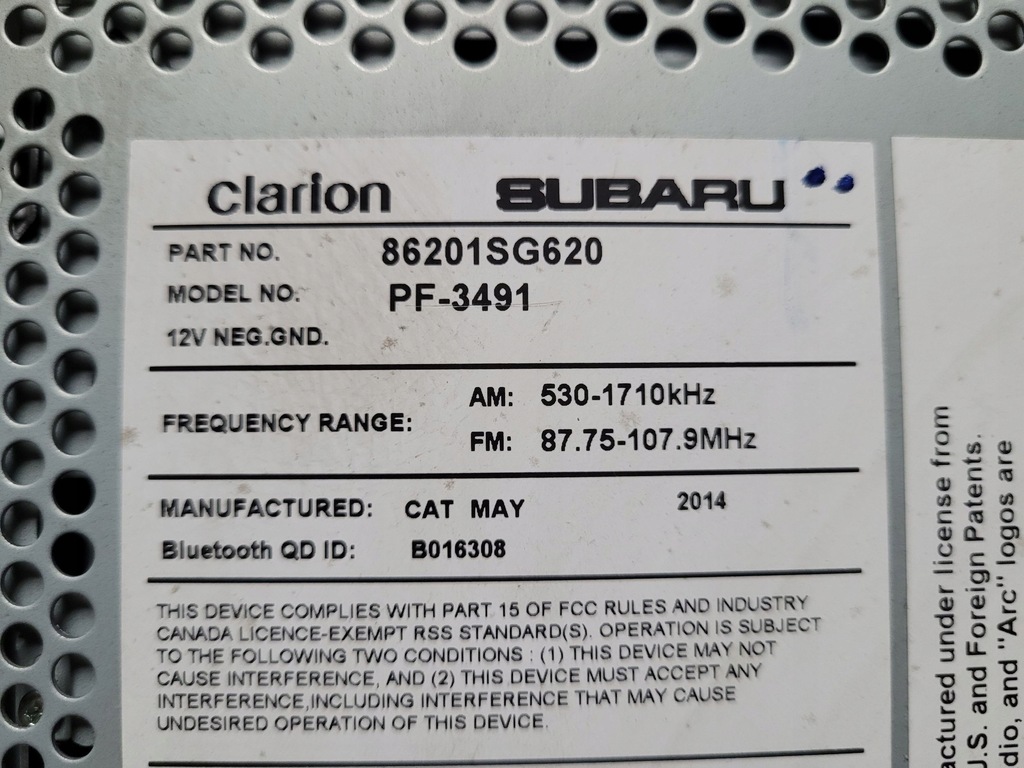 фото №6, Subaru forester sj 2015 автомобільна магнітола