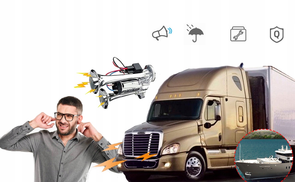 фото №8, Клаксон jak tir с kompresorem głośna !!!