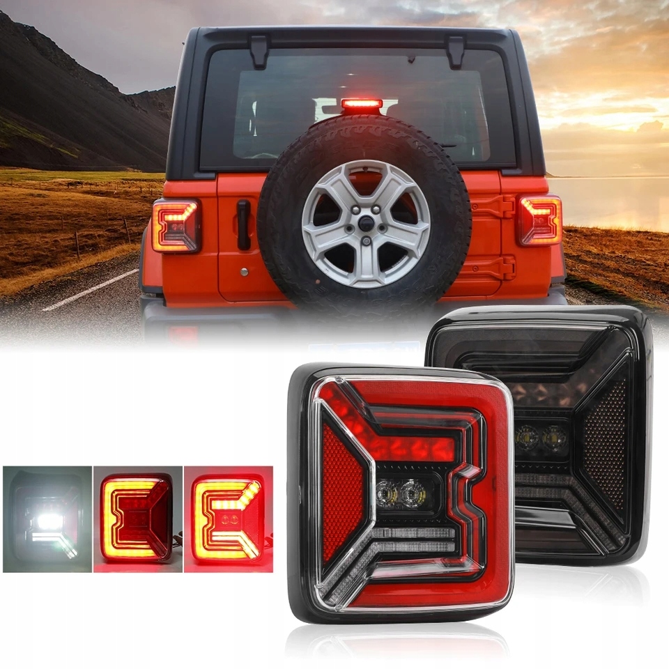 фото №16, Лампи led задня задні jeep wrangler rubicon jl jlu typ c europa