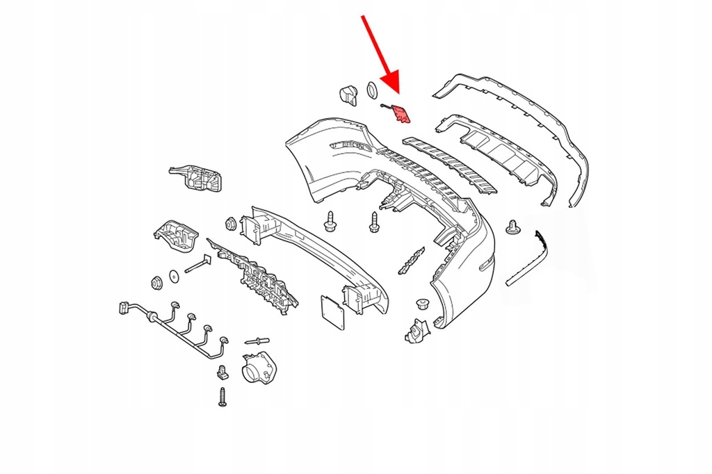 фото №9, Mercedes glk 2012-15 заглушка бампера a2048856223