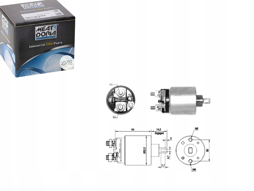 фото №1, Електромагніт стартер nissan qashqai i tiida x-trail ii renault