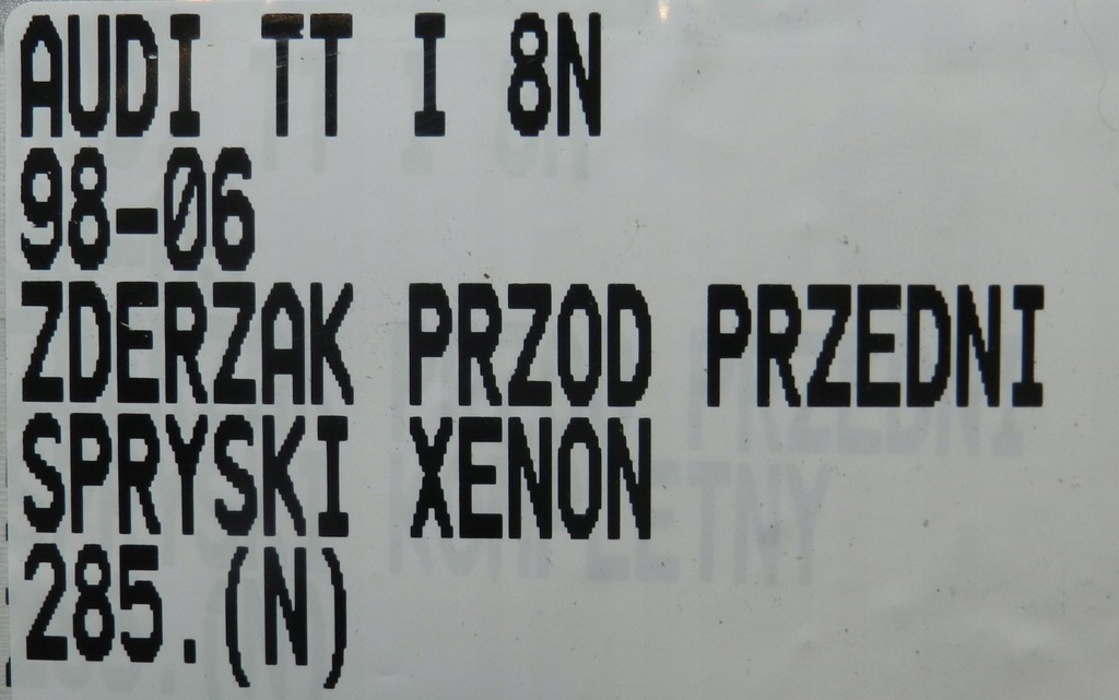 фото №14, 285.audi tt i 8n 98-06 бампер перед передний омыватель ксенон