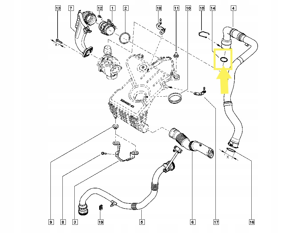 фото №6, Кільце ущільнювальне кільце dacia duster 1.5 dci 8201293770
