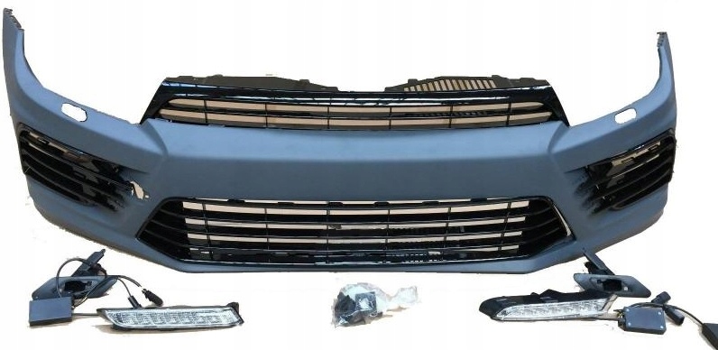 фото №1, Бампер передний vw scirocco 2014- образец r look +drl r20