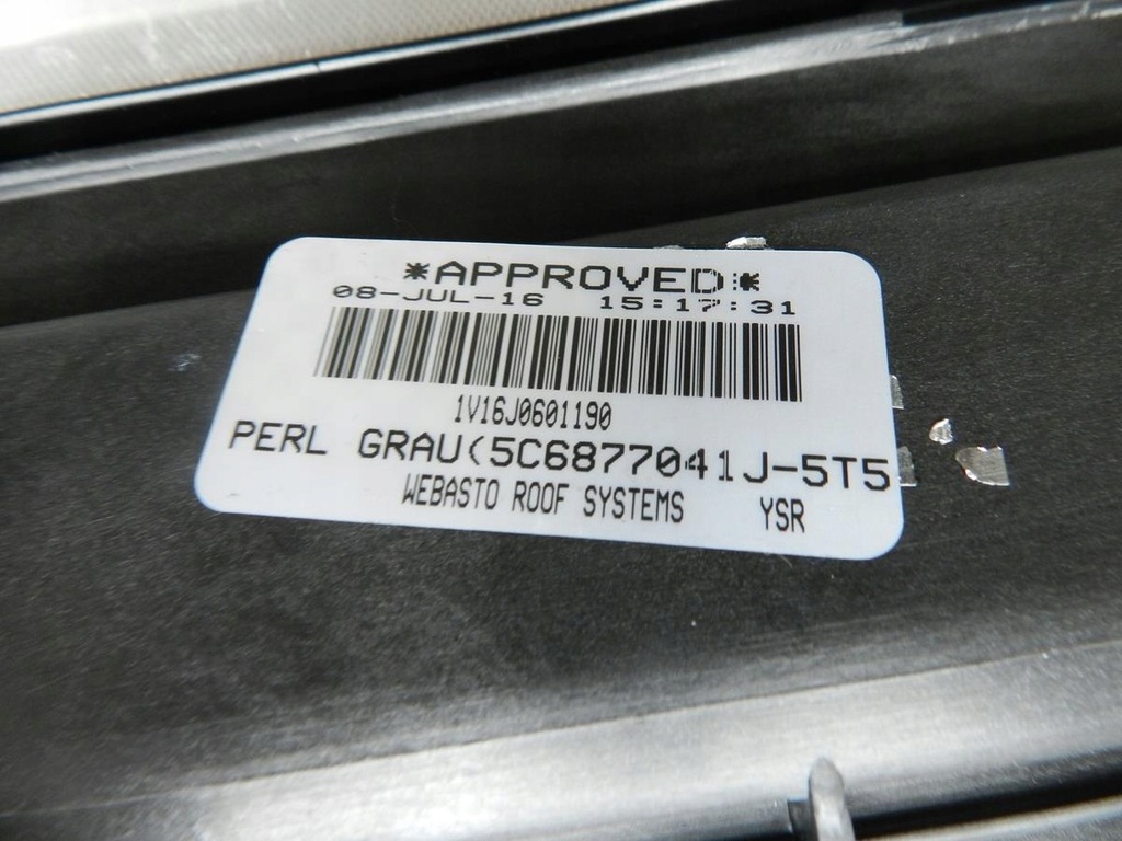 фото №8, Vw jetta 5c люк 5c6877041j