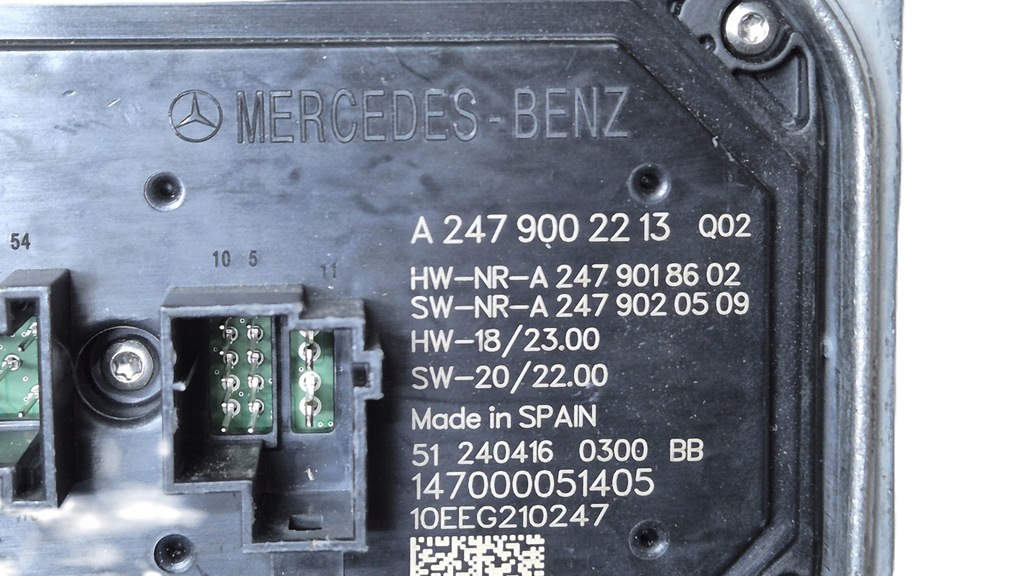фото №9, Перетворювач модуль лампи led mercedes w118 w177 w247 оригінальний номер a2479002213 nowa !!