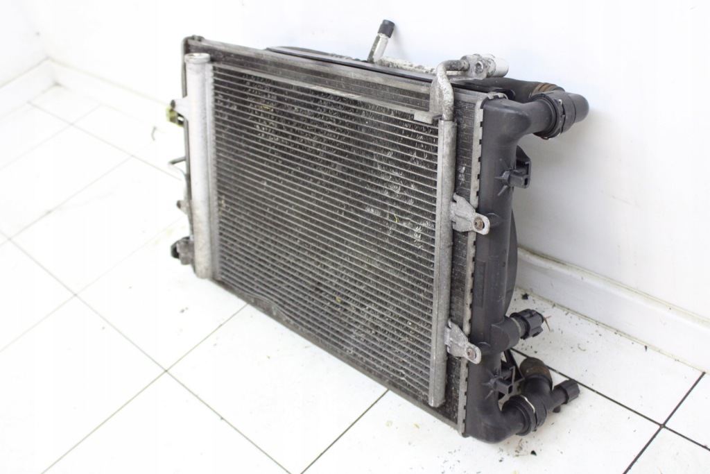 фото №7, Комплект радіатор вентилятор seat ibiza iii lift 2008r 1.9 tdi 6q0121253r